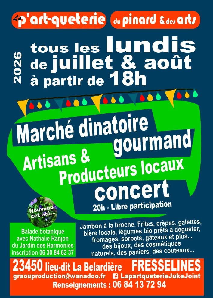 Marché dinatoire et concert, Fresselines