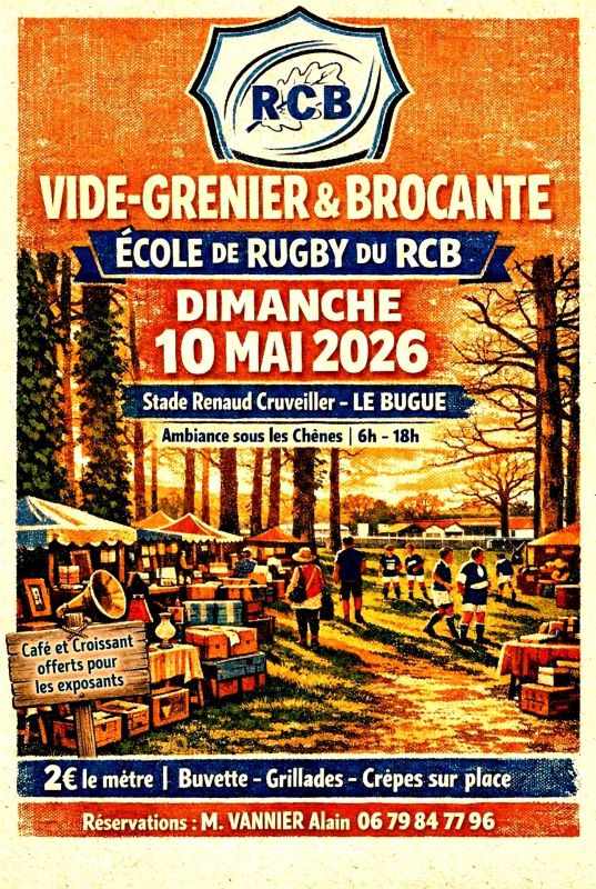 Vide grenier et brocante Ecole de Rugby, Le Bugue - photo 2