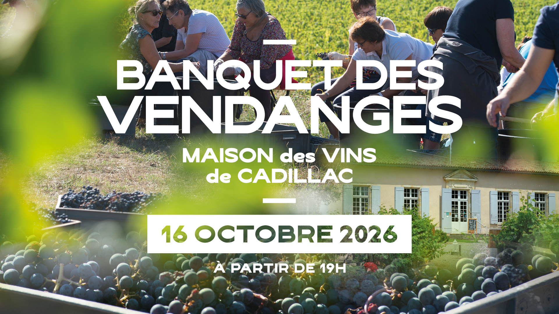 Banquet des vendanges à la Maison des Vins de Cadillac