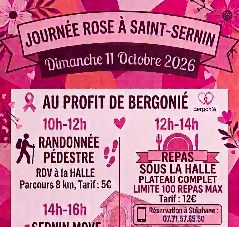 Journée Octobre Rose à Saint Sernin au profit de l'institut Bergonié