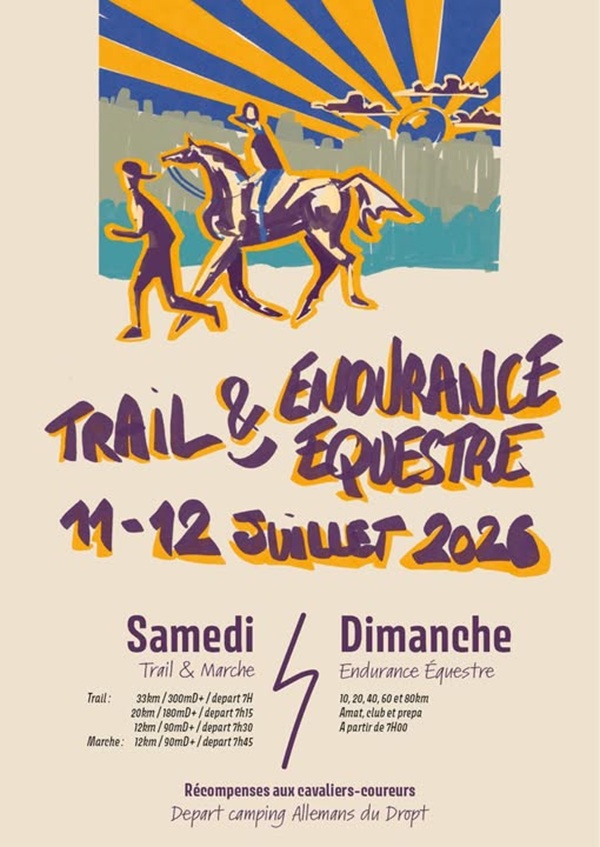 Trail, marche et endurance équestre