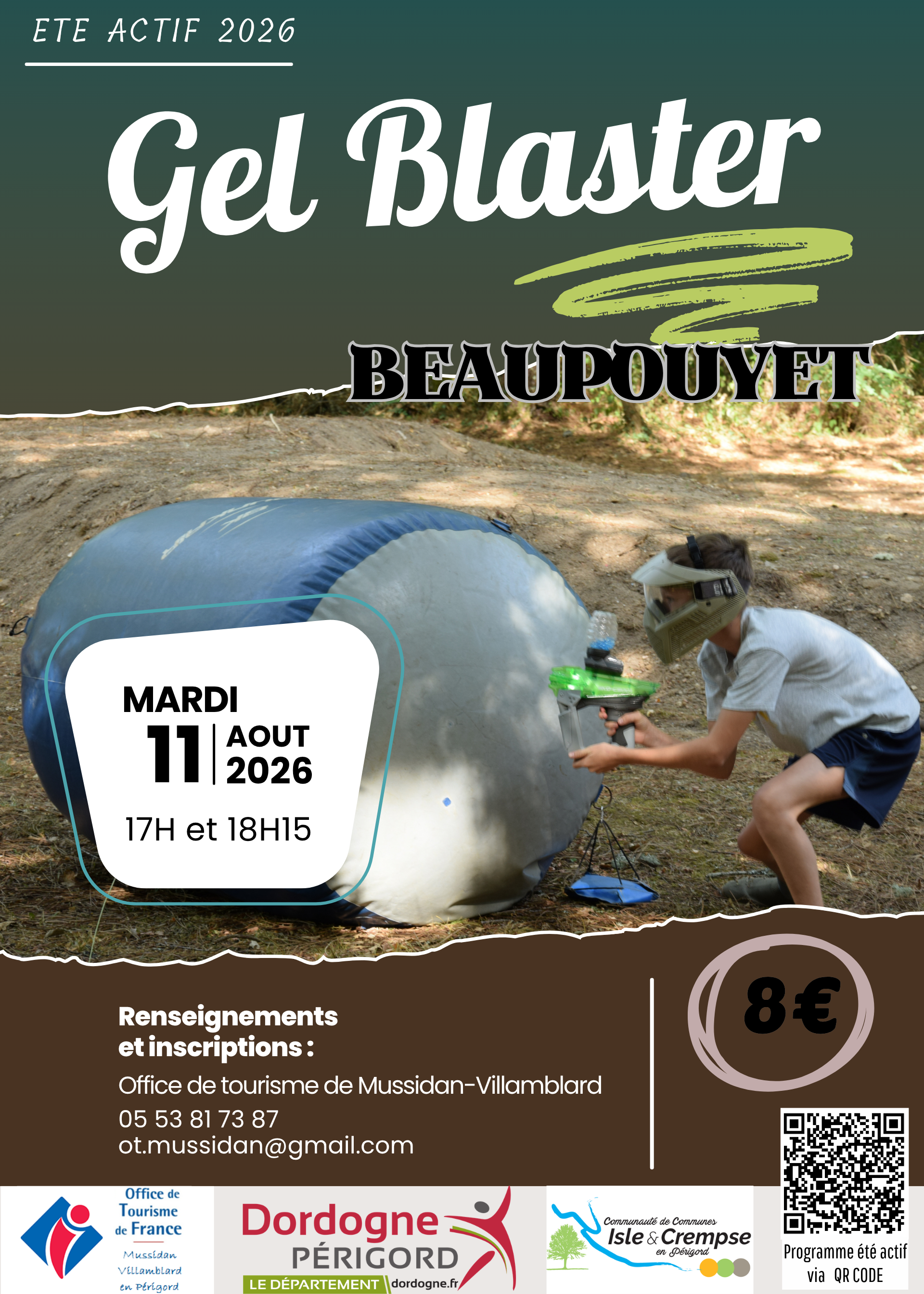 Eté actif : Gel Blaster (Paintball)