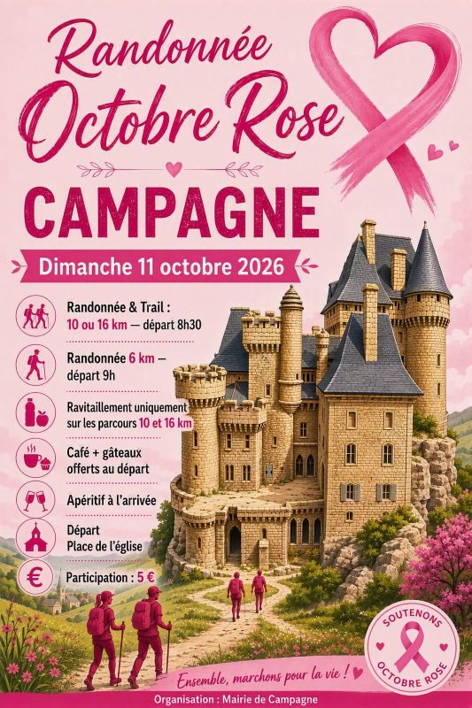 Octobre rose - Randonnée à Campagne