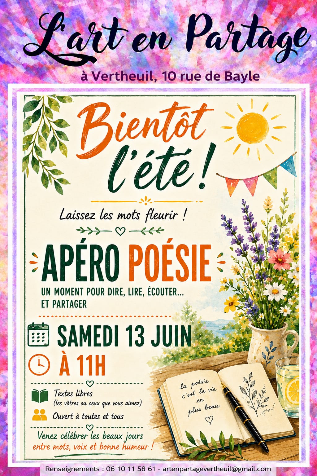 Apéro-poésie à l'Art en Partage