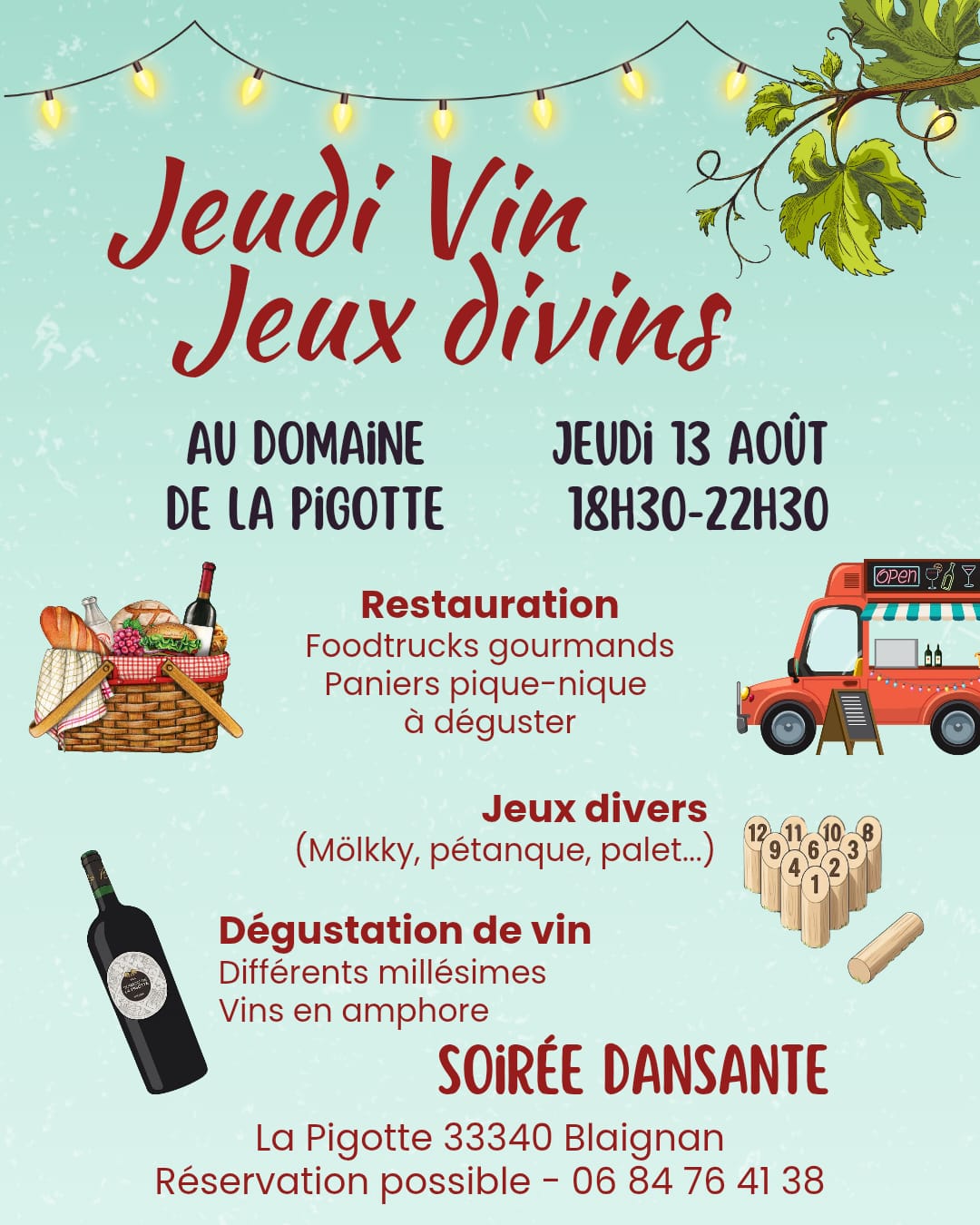 Guiguette : Jeudi Vin-Jeux Divins