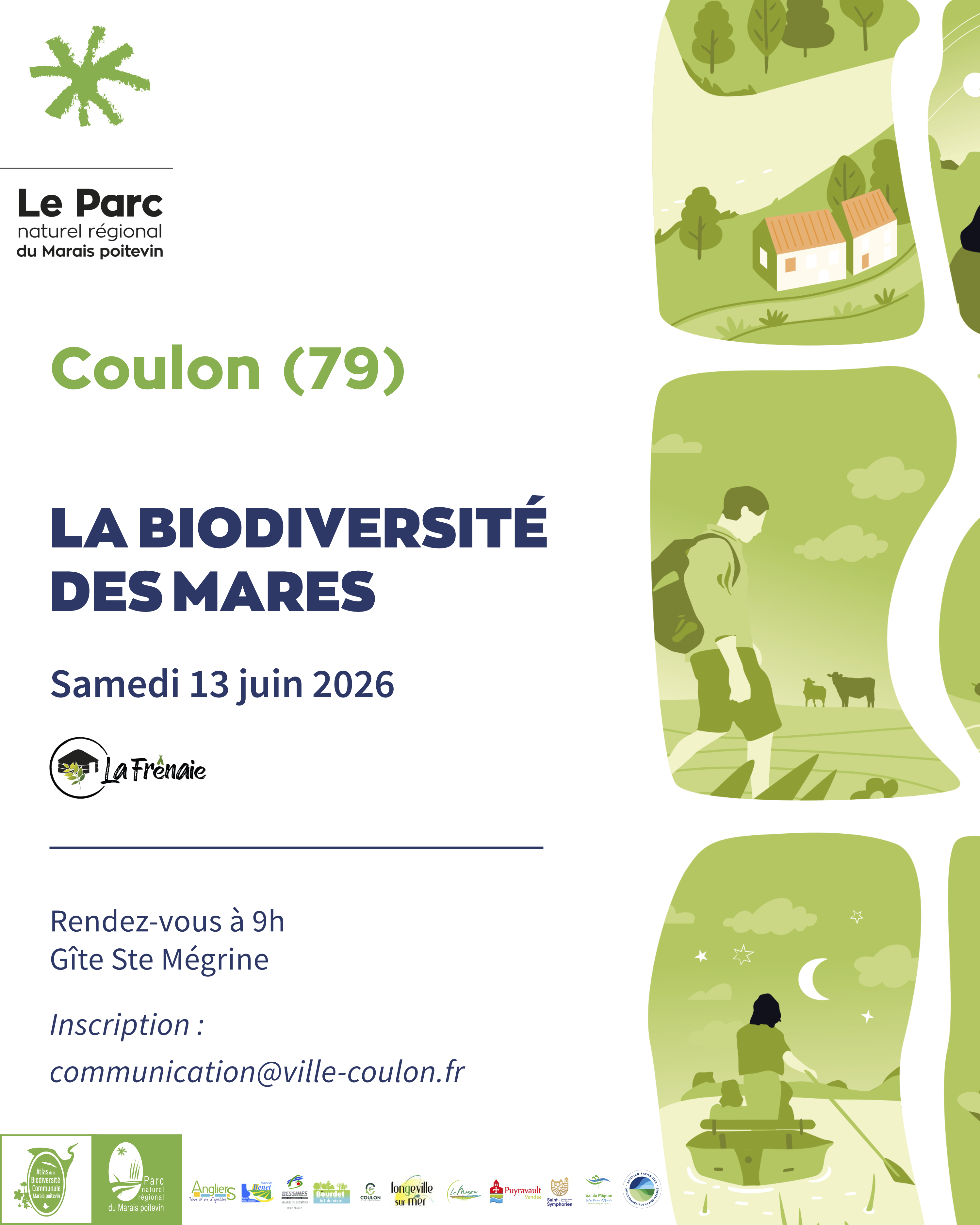 Balade nature "La biodiversité des mares" à Coulon