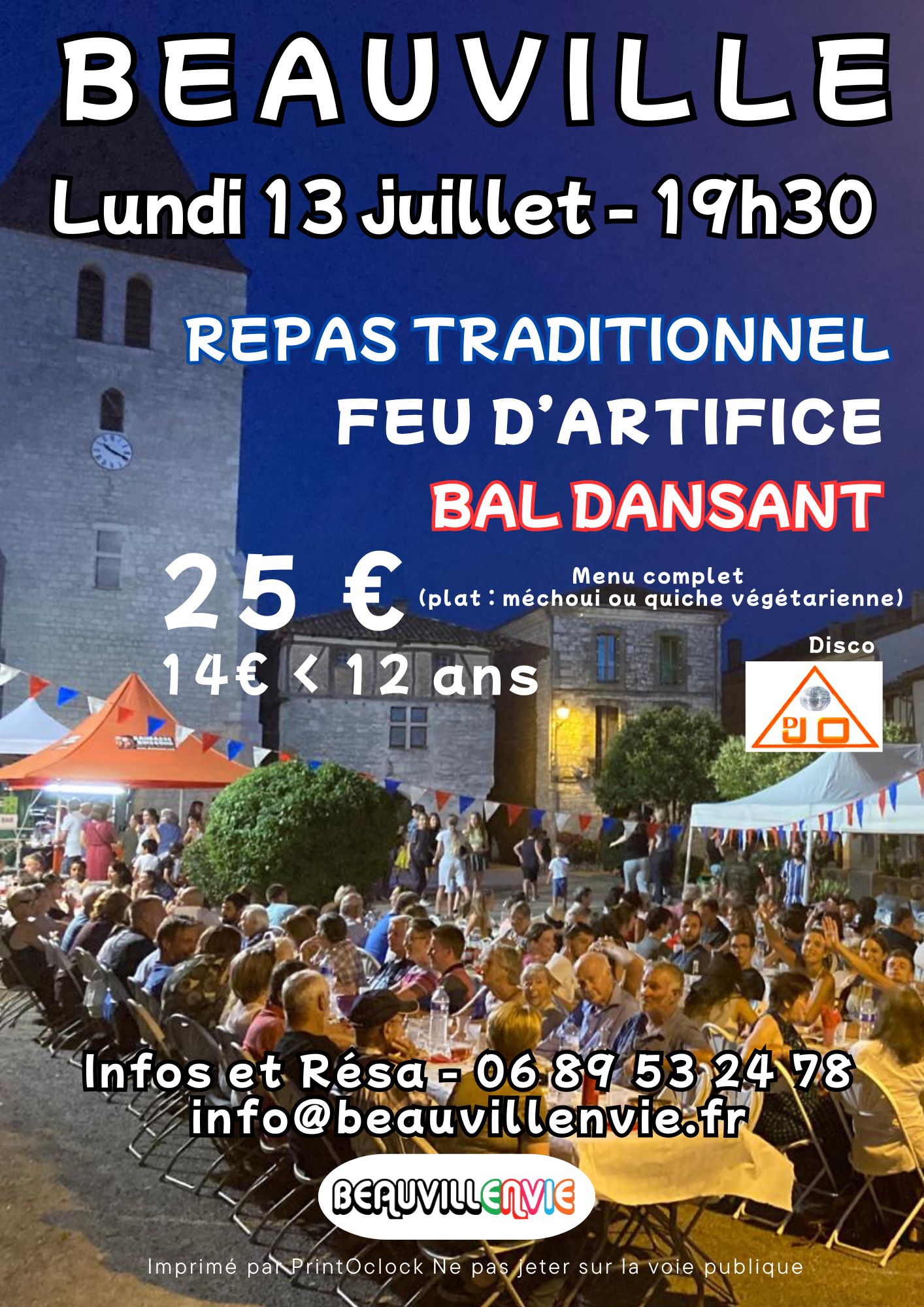 Repas traditionnel 13 juillet