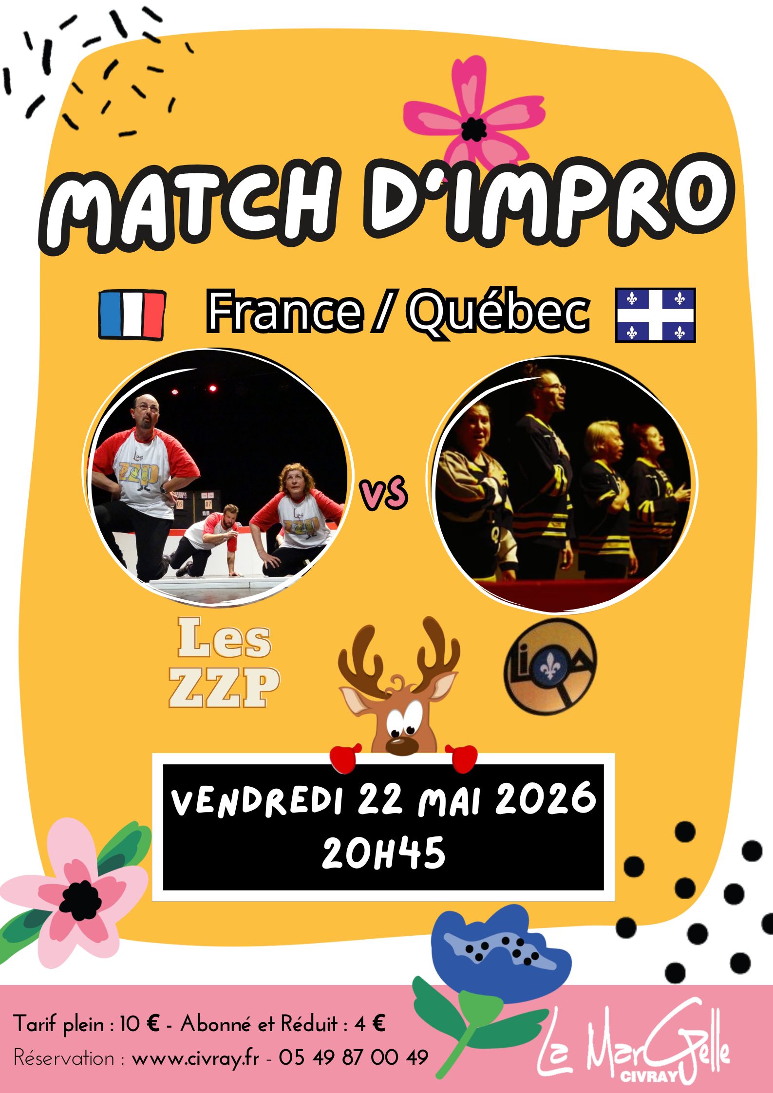 Match d’impro - ZZP (France) vs La Liqa (Québec)