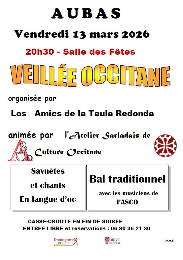 Veillée occitane à Aubas