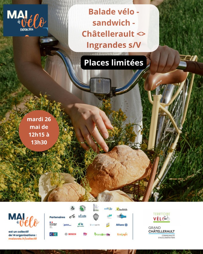 Balade Vélo-Sandwich - Châtellerault <> Ingrandes — visuel événement