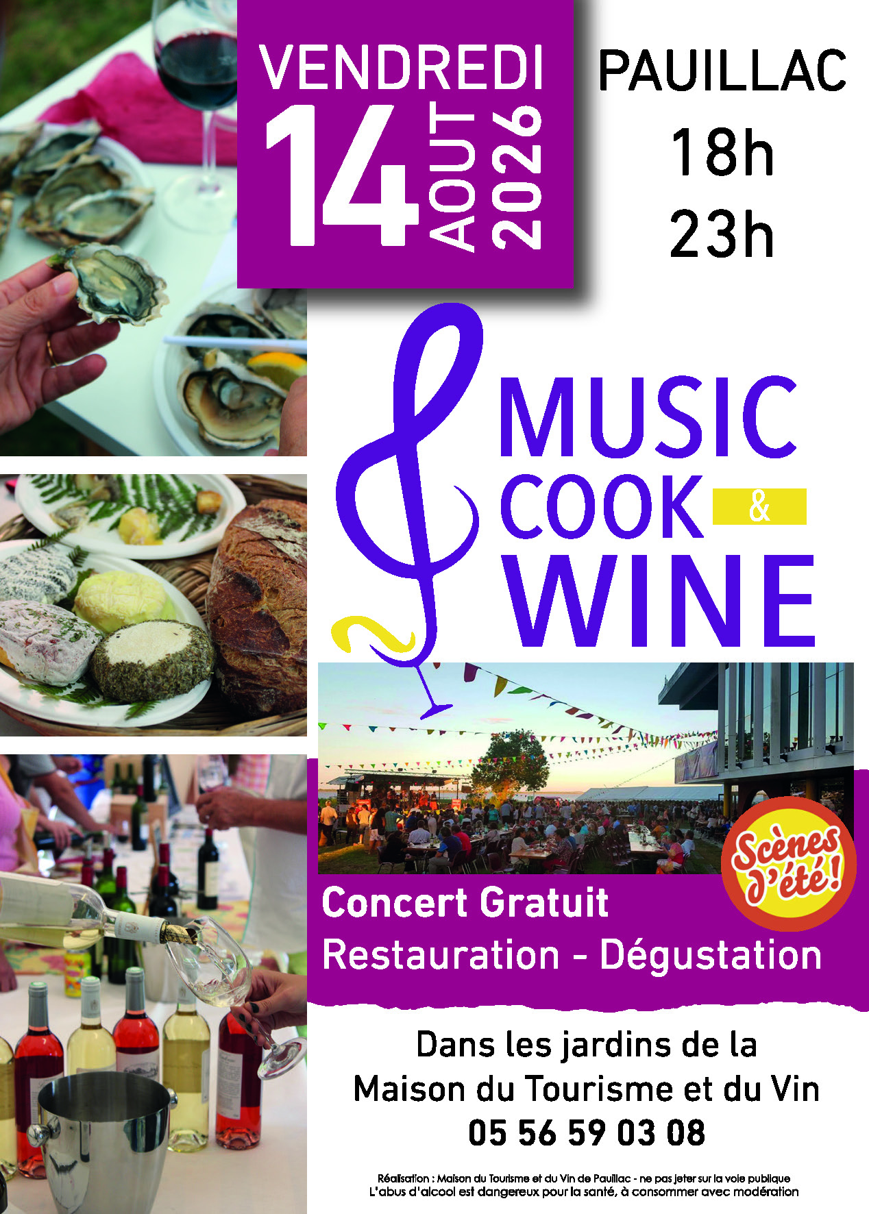 Music and Cook and Wine