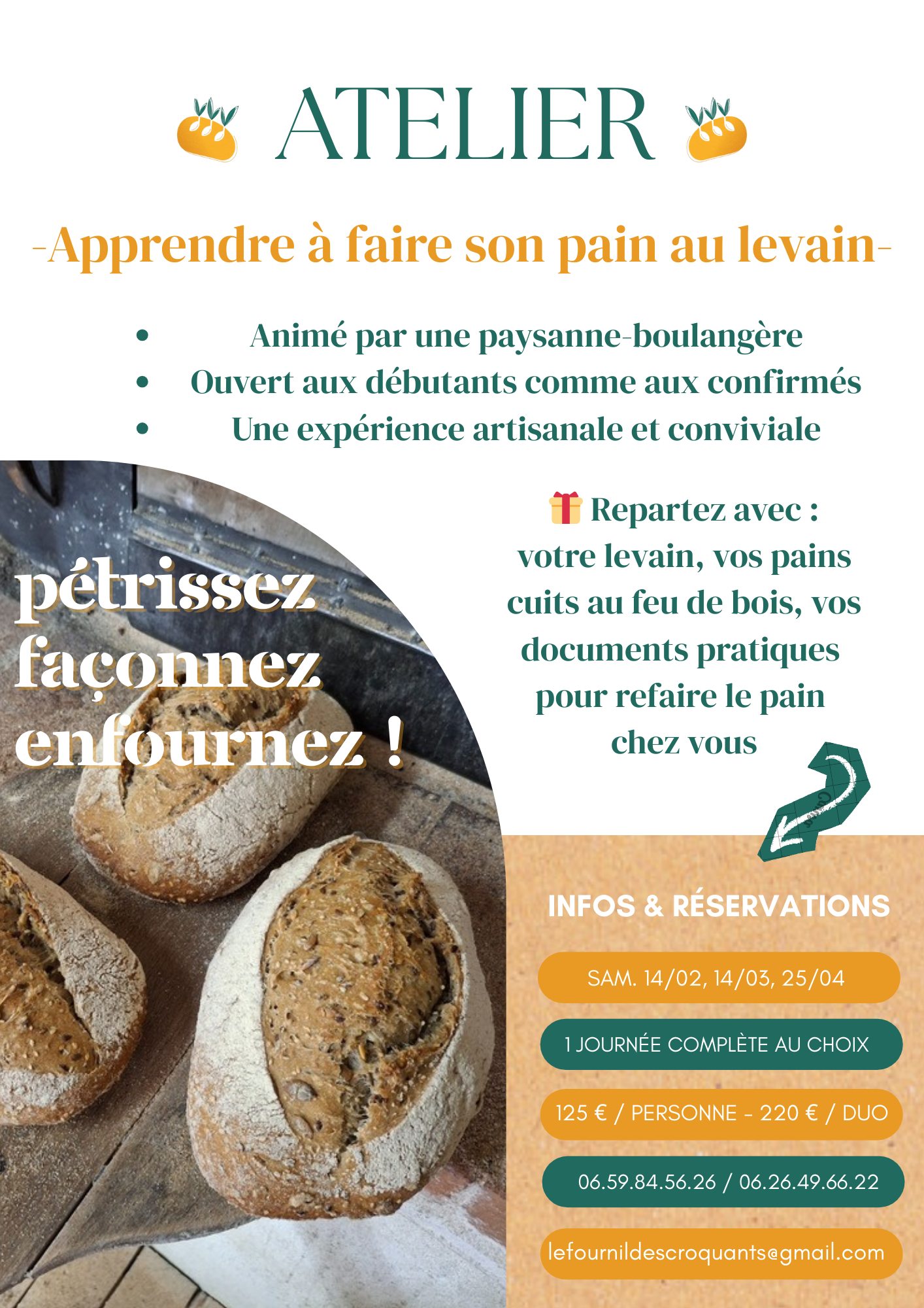 Atelier - apprendre à faire son pain au levain, Sergeac - photo 2