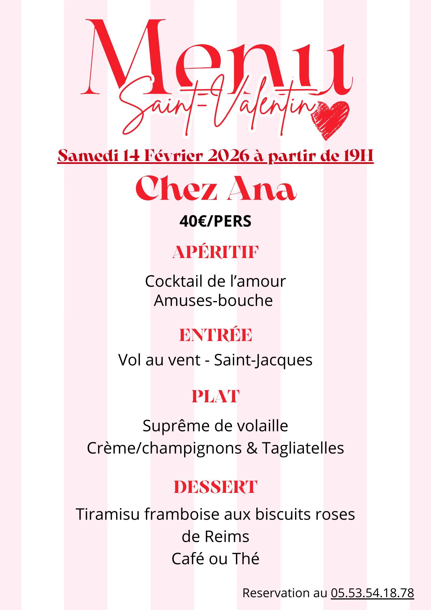 La Saint Valentin Chez Ana