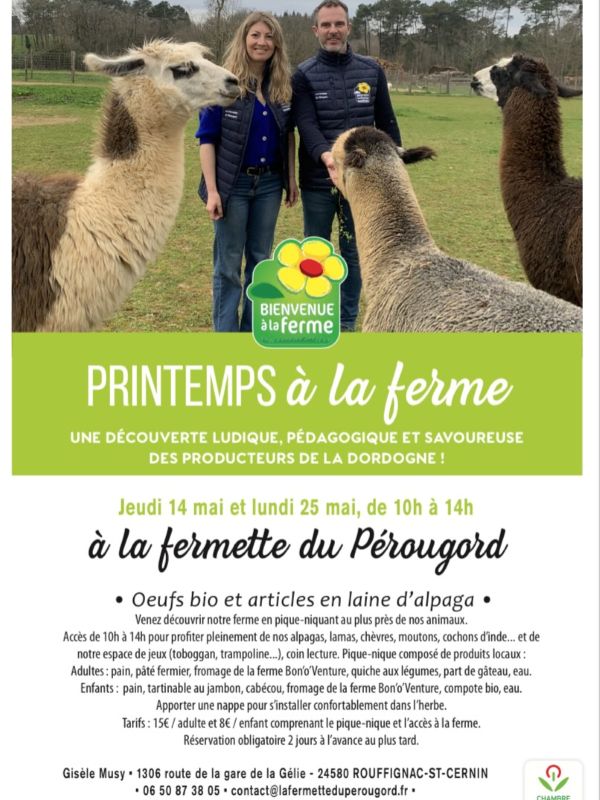 Printemps à la ferme - La Fermette du Pérougord, Rouffignac-Saint-Cernin-de-Reilhac