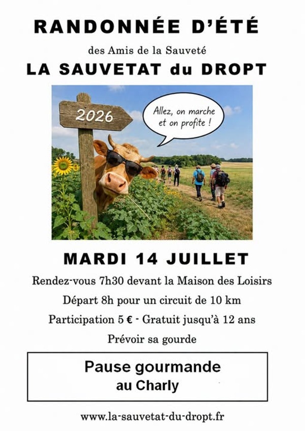 Randonnée pédestre du 14 juillet
