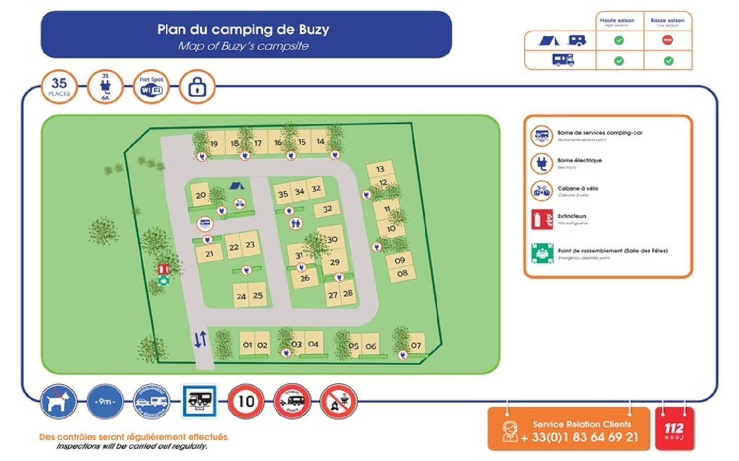 Aire de camping-car "Camping de mon Village"