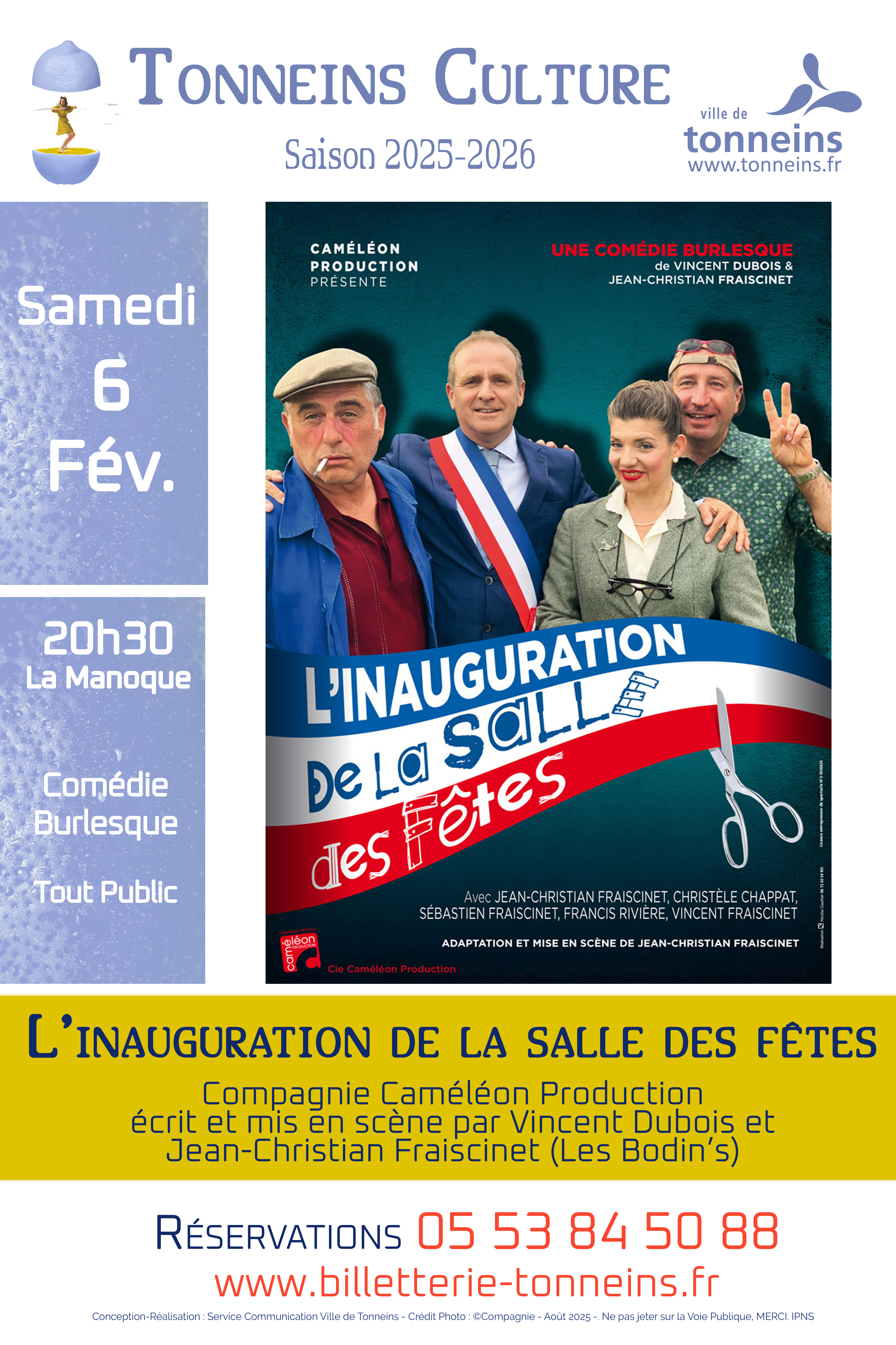 Comédie burlesque - "L'inauguration de la salle des fêtes"