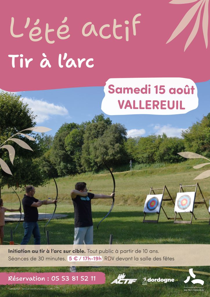 Été actif : Tir à l'arc — visuel événement