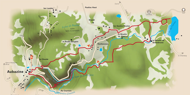 Le Coiroux : lac, torrent, canal