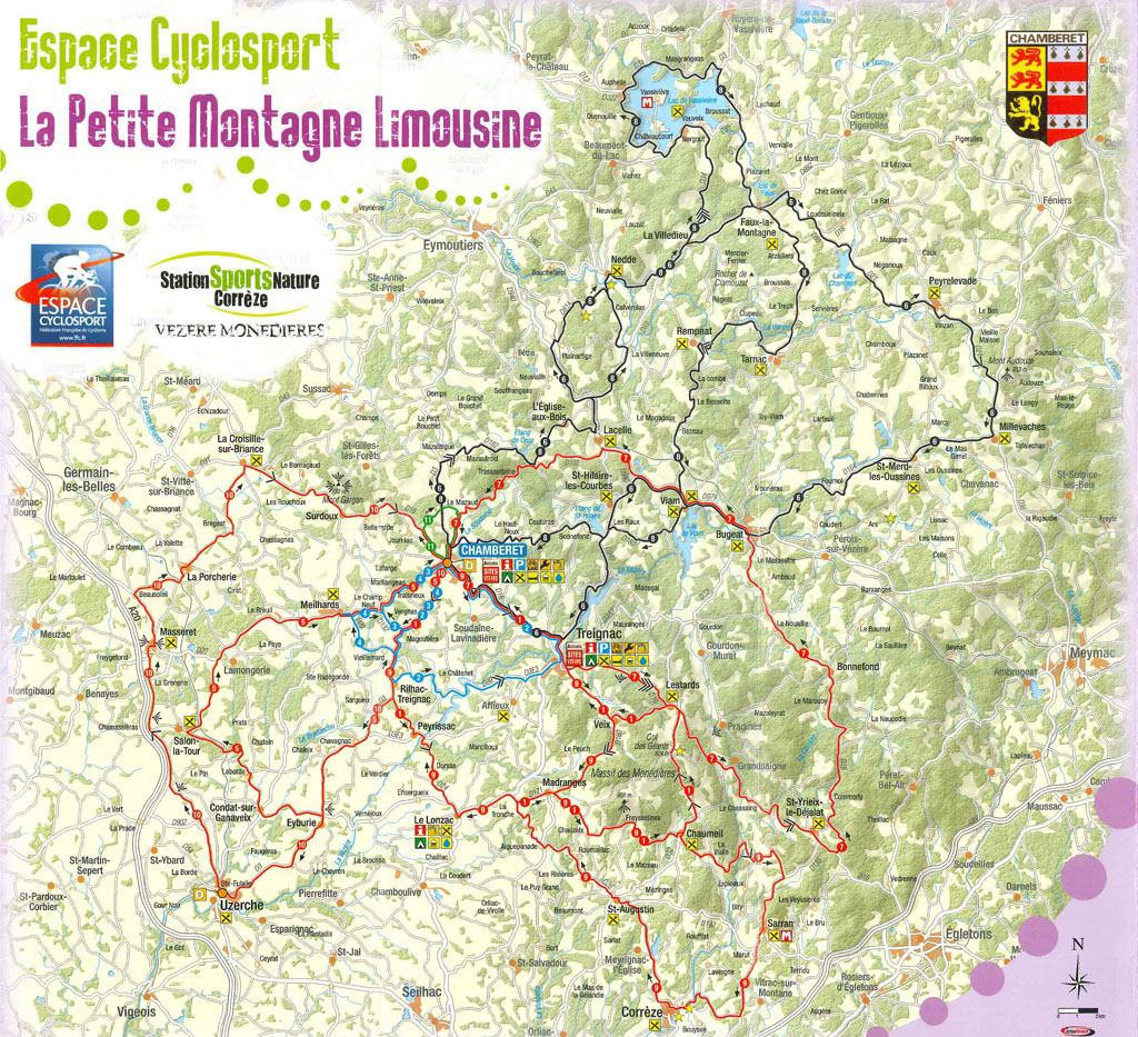 Parcours n°3, Espace Cyclosport La Petite Montagne Limousine