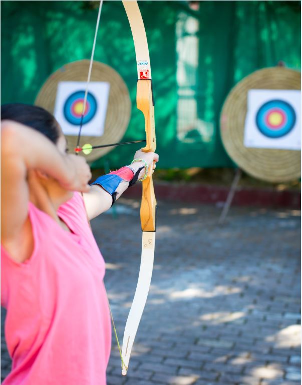 Tir à l'arc à la Base Sports Loisirs de la Vézère