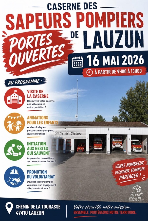 Portes Ouvertes du Centre d'Incendie et de Secours — visuel événement