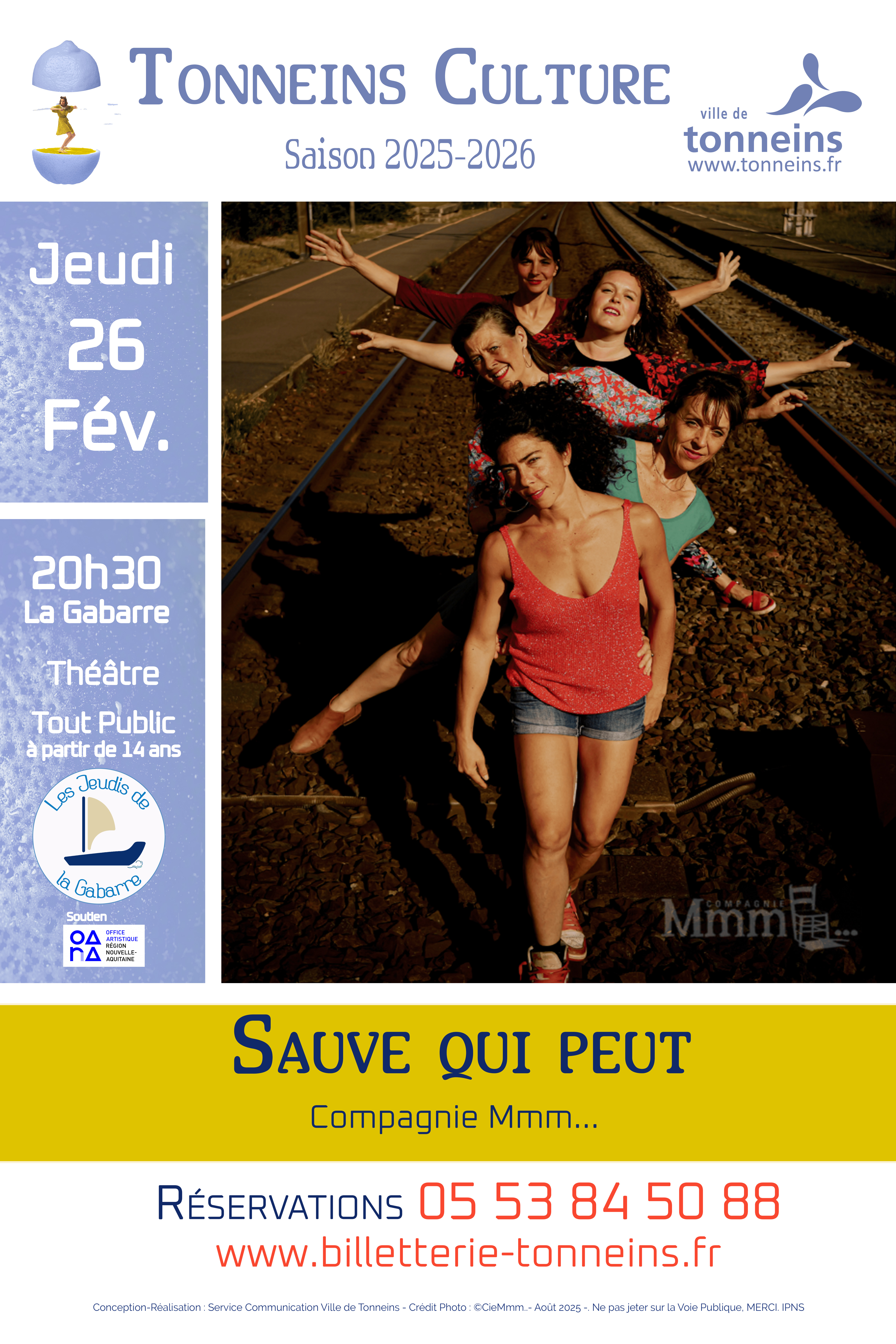 Les Jeudis de La Gabarre - Théâtre -"Sauve qui peut"