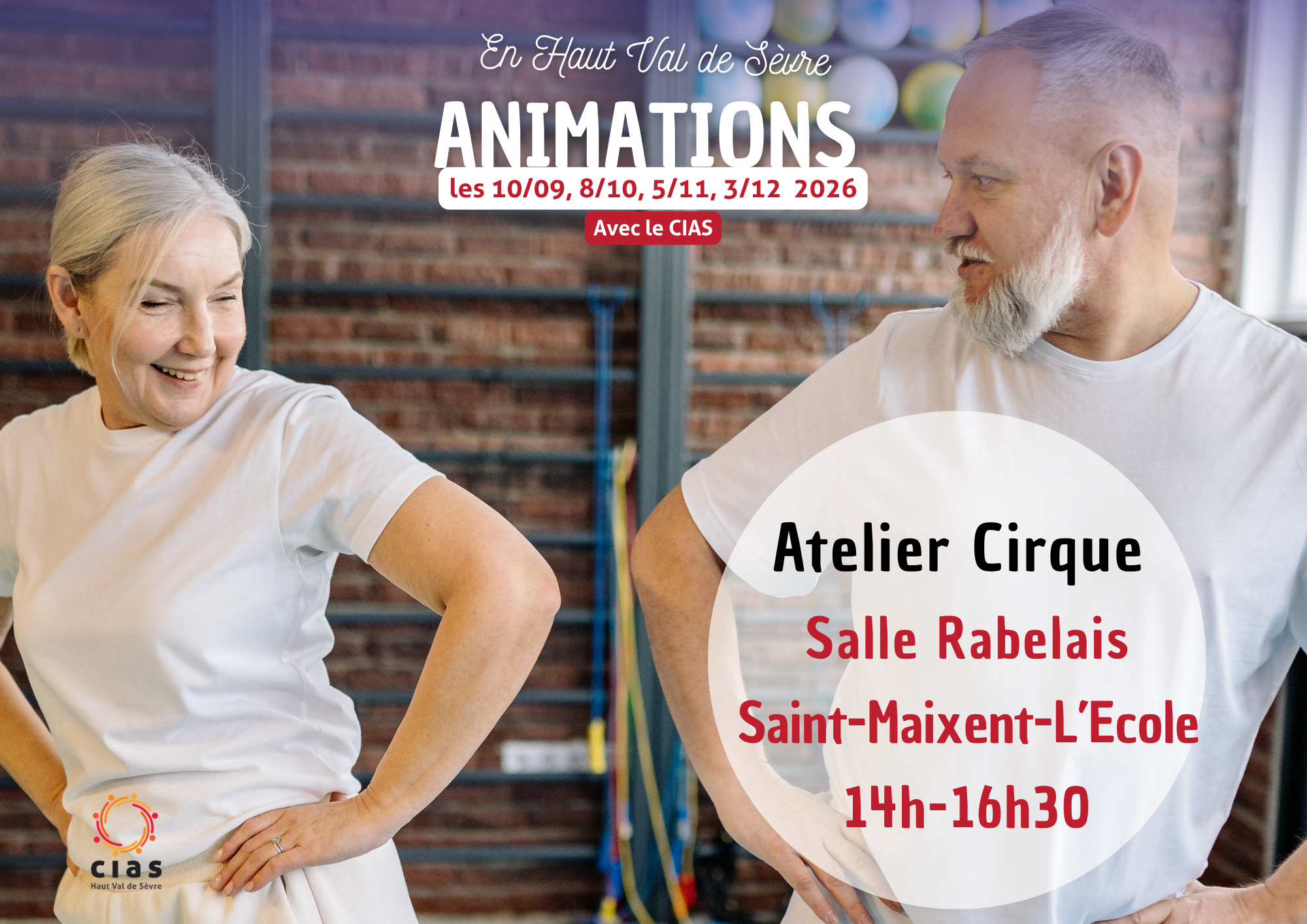 ANIMATIONS + de 60 ans : Atelier cirque