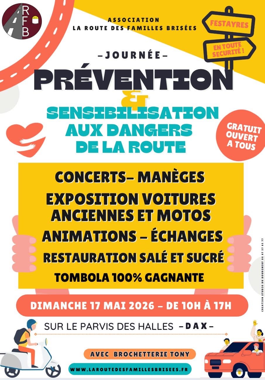 Journée Prévention et sensibilisation aux dangers de la route — visuel événement