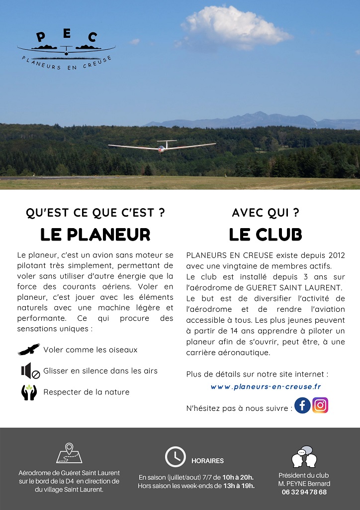 Planeurs en Creuse, Saint-Laurent