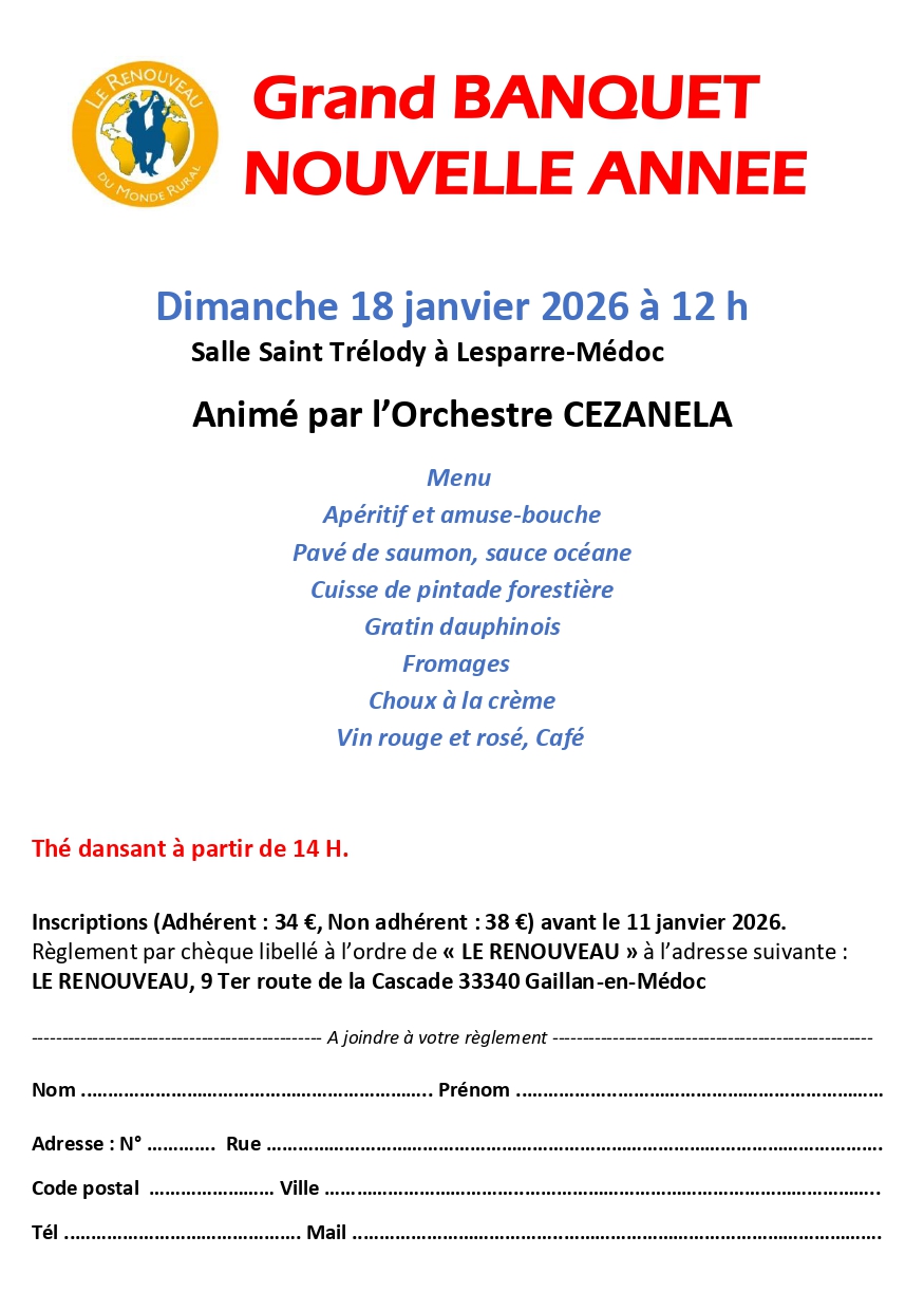 Grand banquet de la Nouvelle Année, Lesparre-Médoc - photo 2