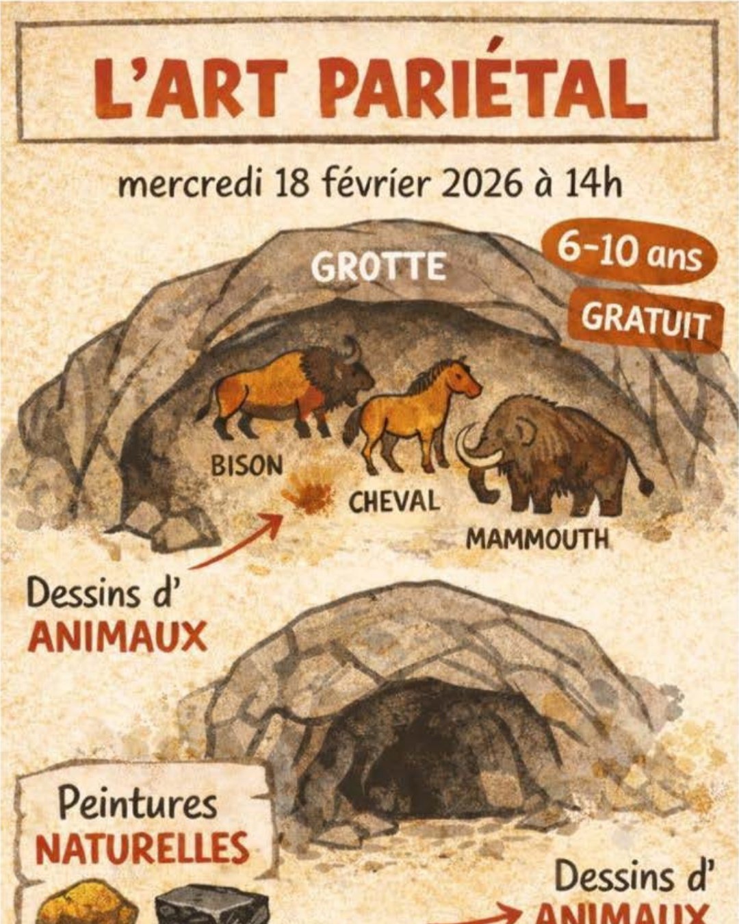 Apprends à peindre comme à la Préhistoire !