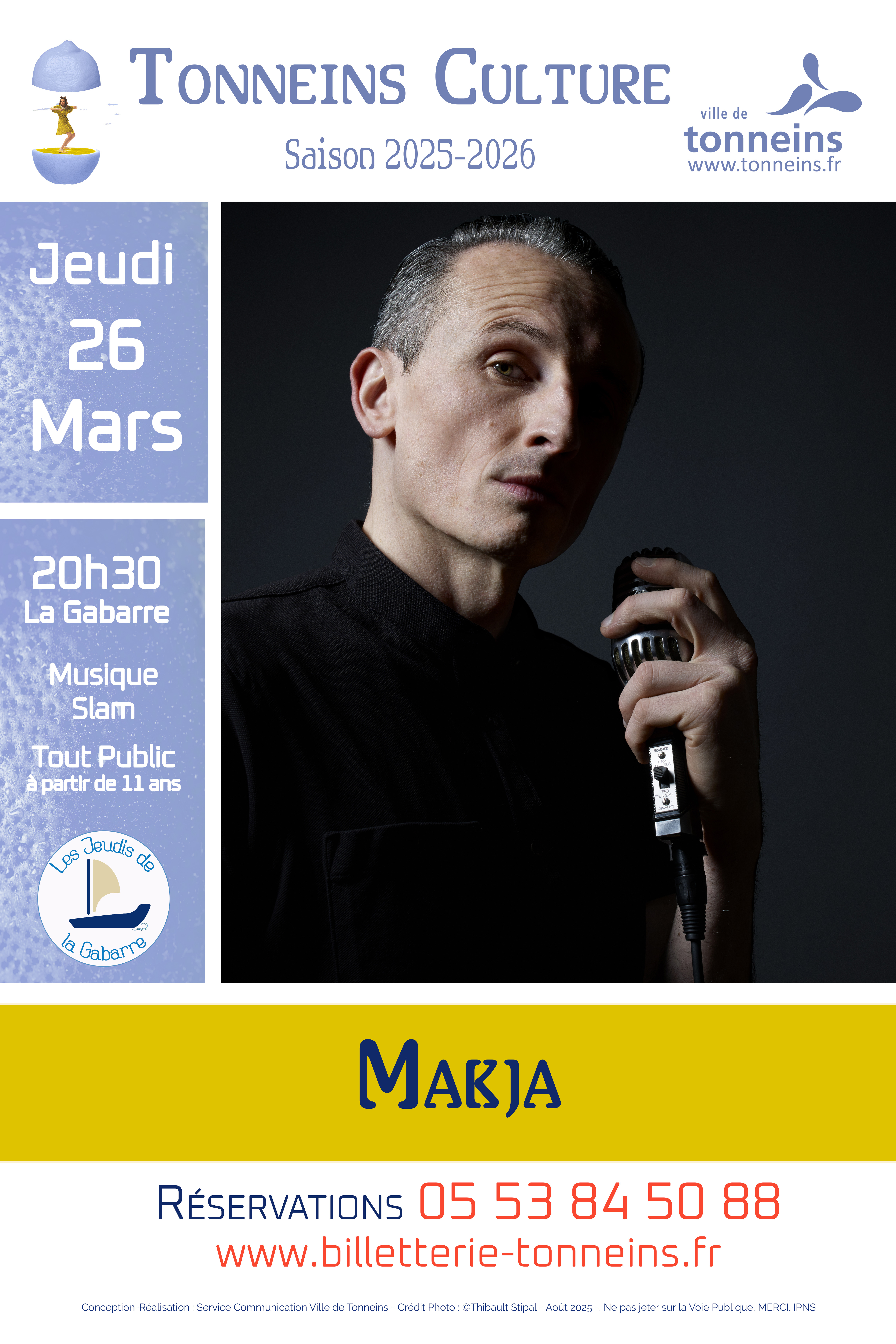 Les Jeudis de La Gabarre - Musique Slam -"Makja"