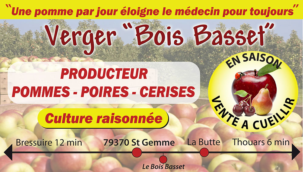 Les fruits des Vergers du Bois Basset