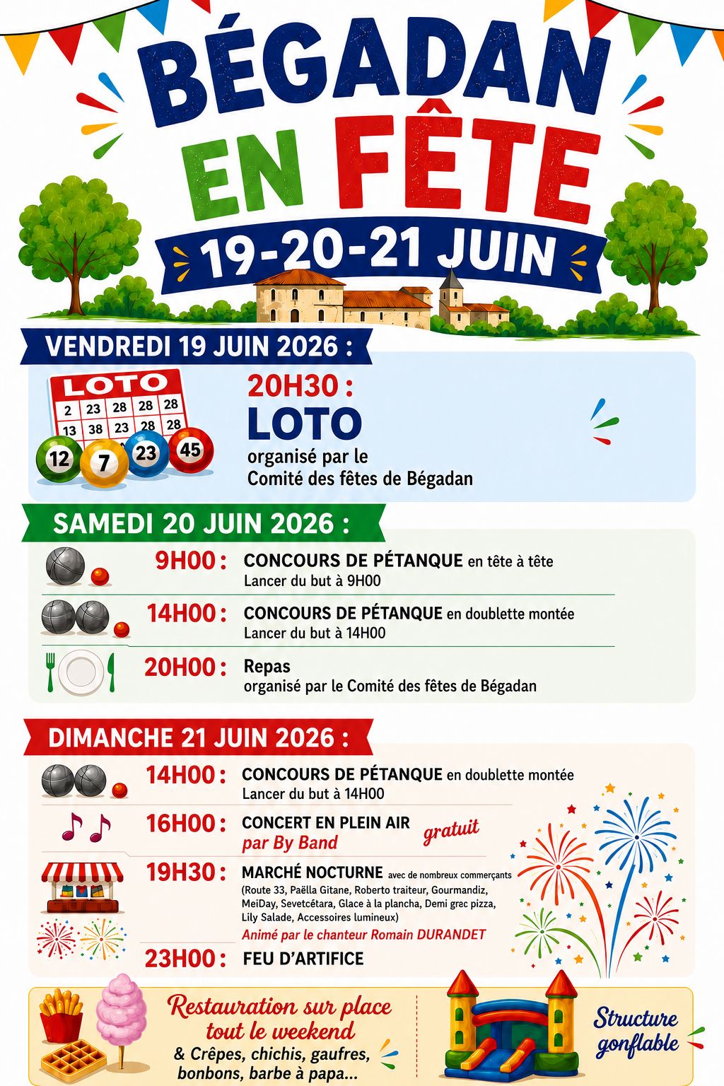 Bégadan en Fête — visuel événement