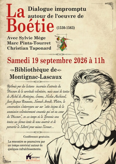 Conférence autour d'Etienne de la Boétie
