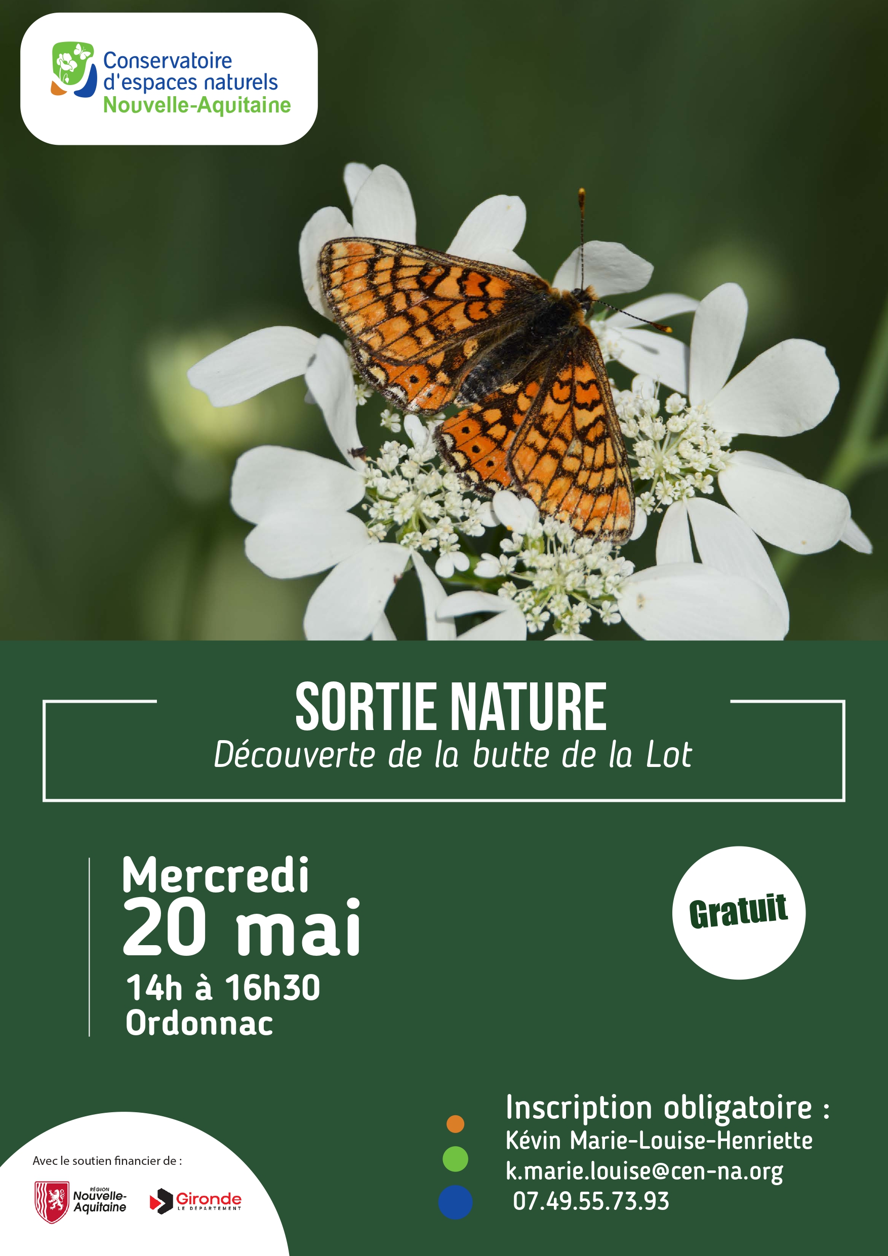 Découverte de la faune et la flore de la Butte de la Lot — visuel événement