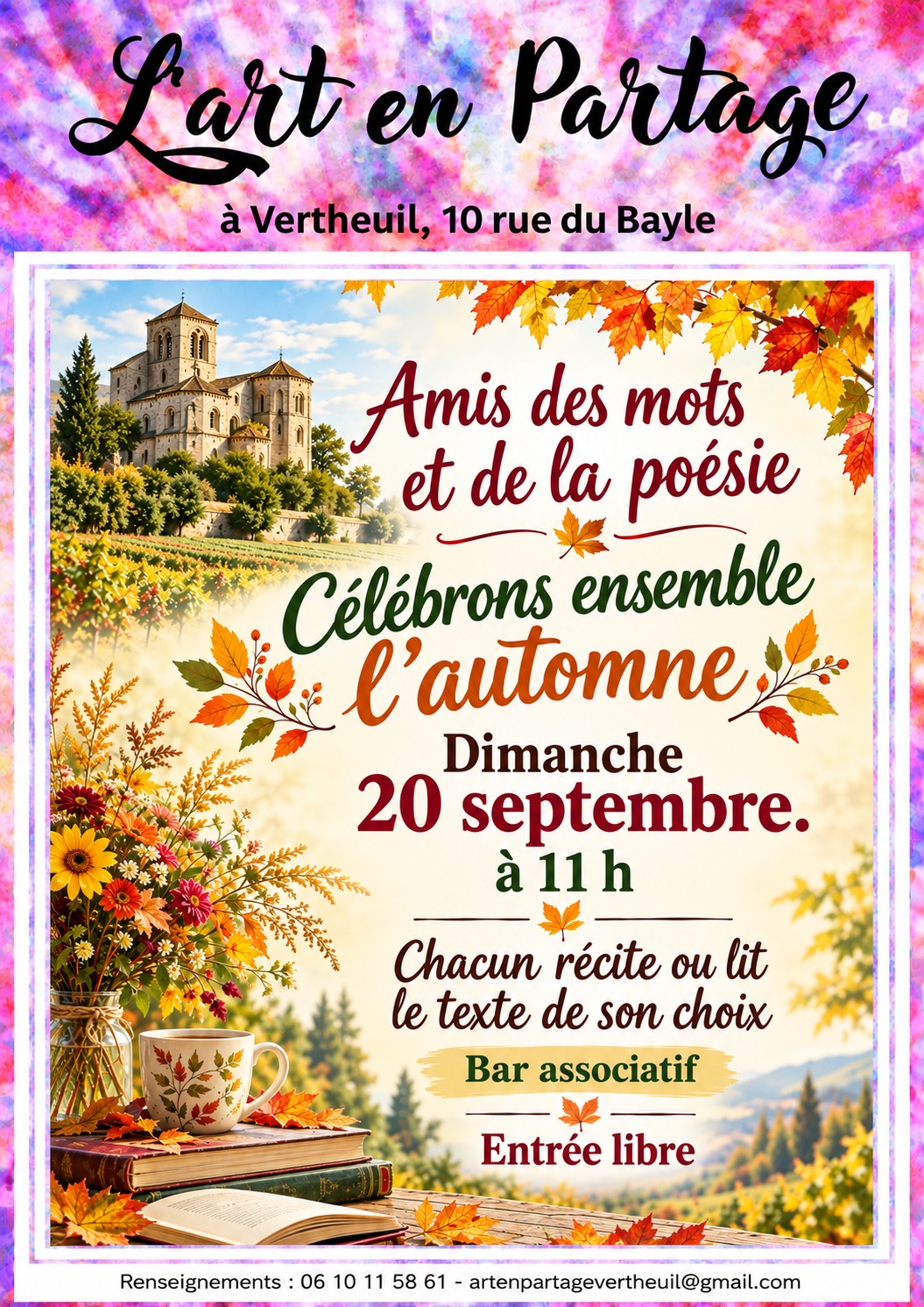 Fêtons l'automne à l'Art en Partage — visuel événement