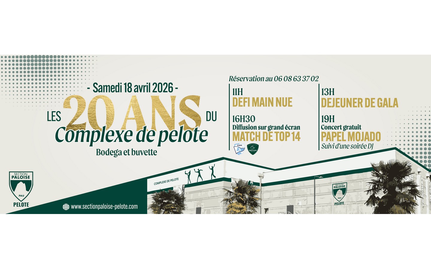 Pelote basque: Fête des 20 ans du Complexe de Pelote — visuel événement