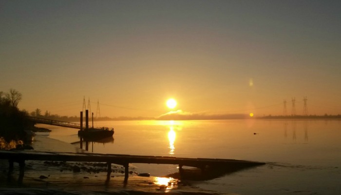 Escale fluviale à Bourg