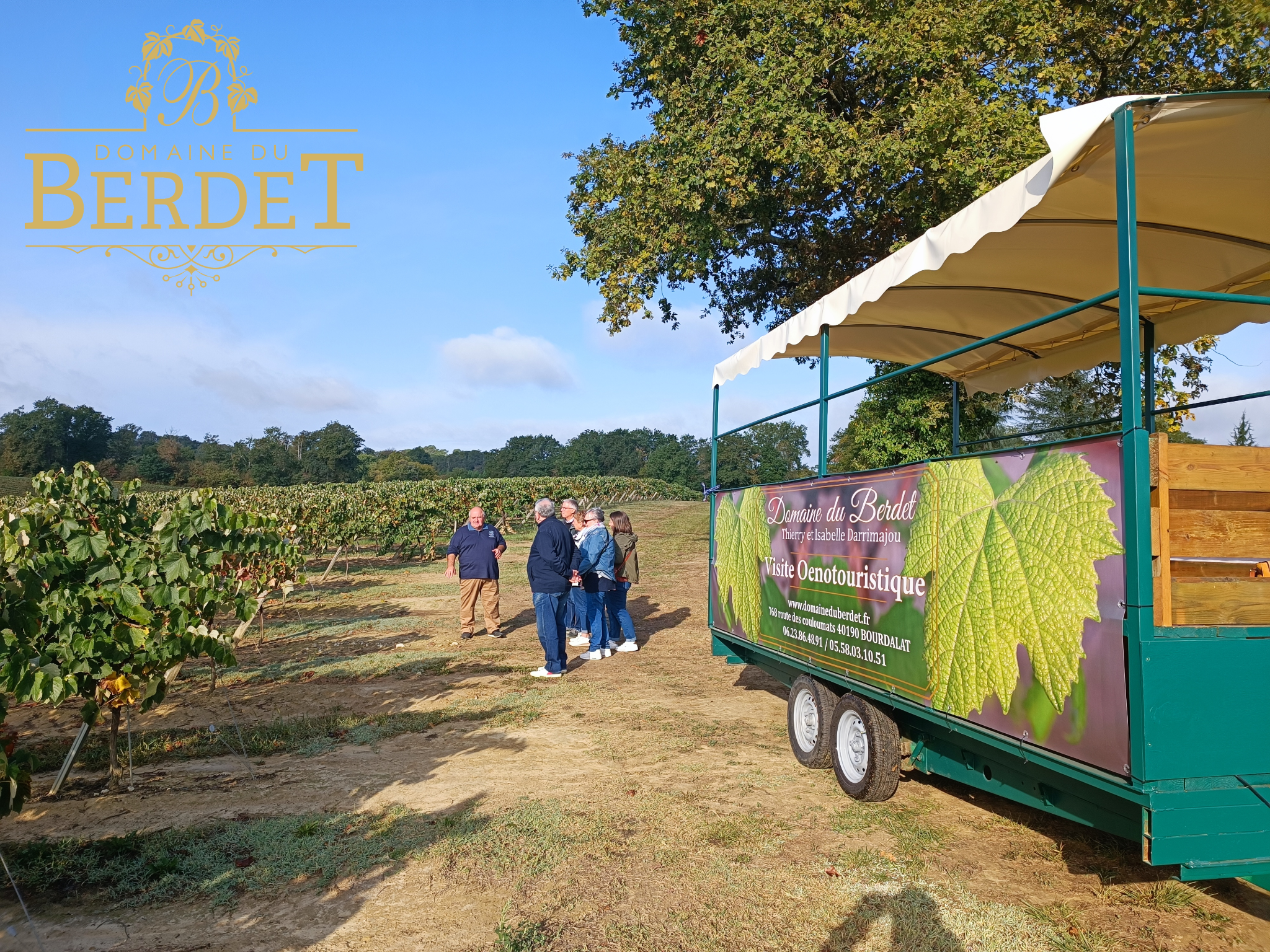 Domaine du Berdet - Visite oenotouristique en remorque aménagée