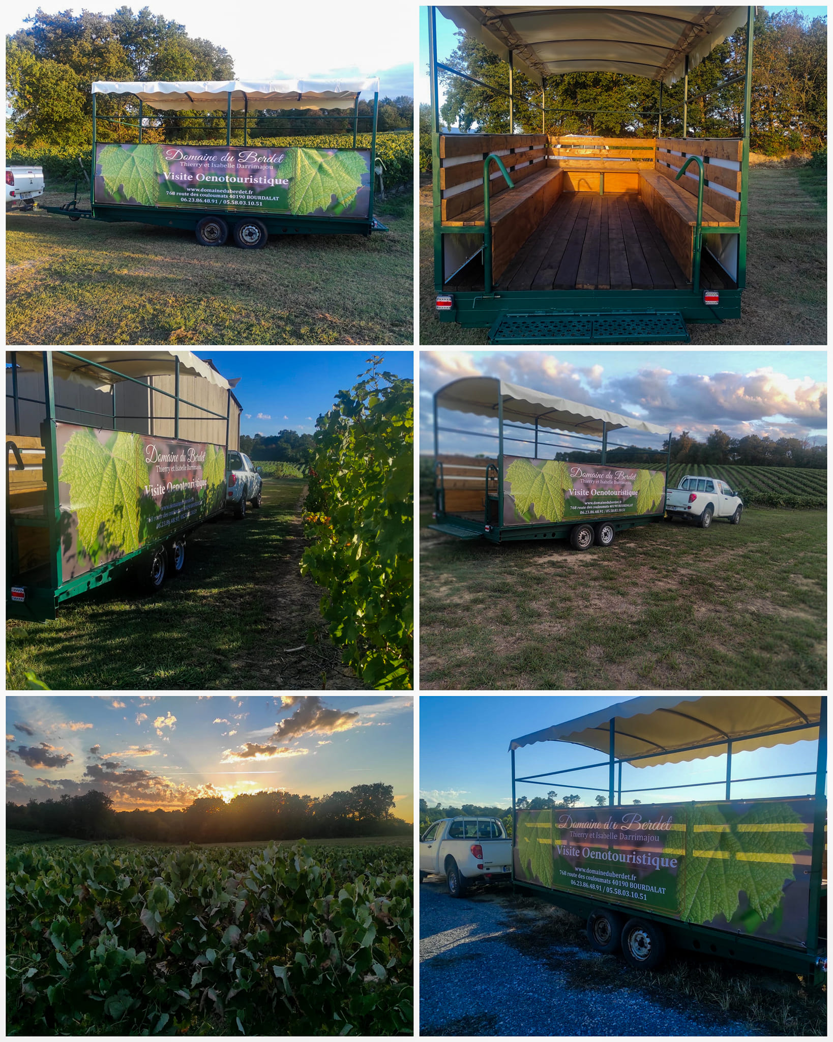 Domaine du Berdet - Visite oenotouristique en remorque aménagée