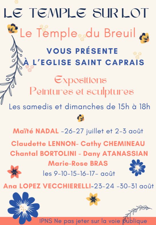 Exposition de peintures