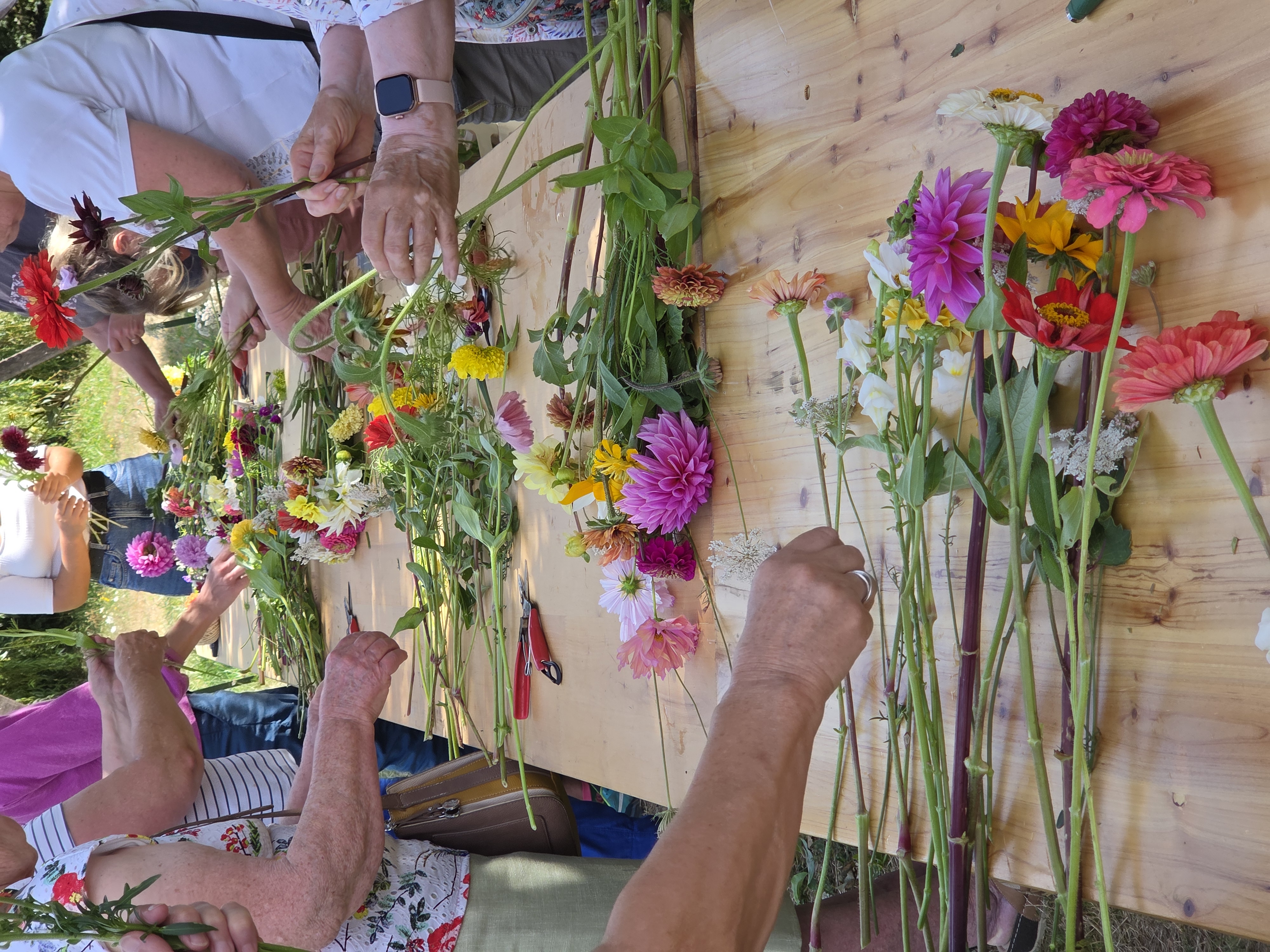 Atelier bouquet de fleurs Latillé