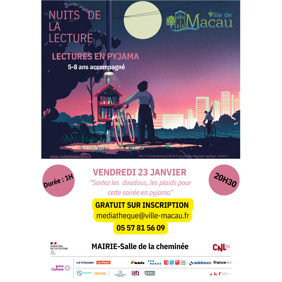 Nuits de la lecture - Lectures en pyjama