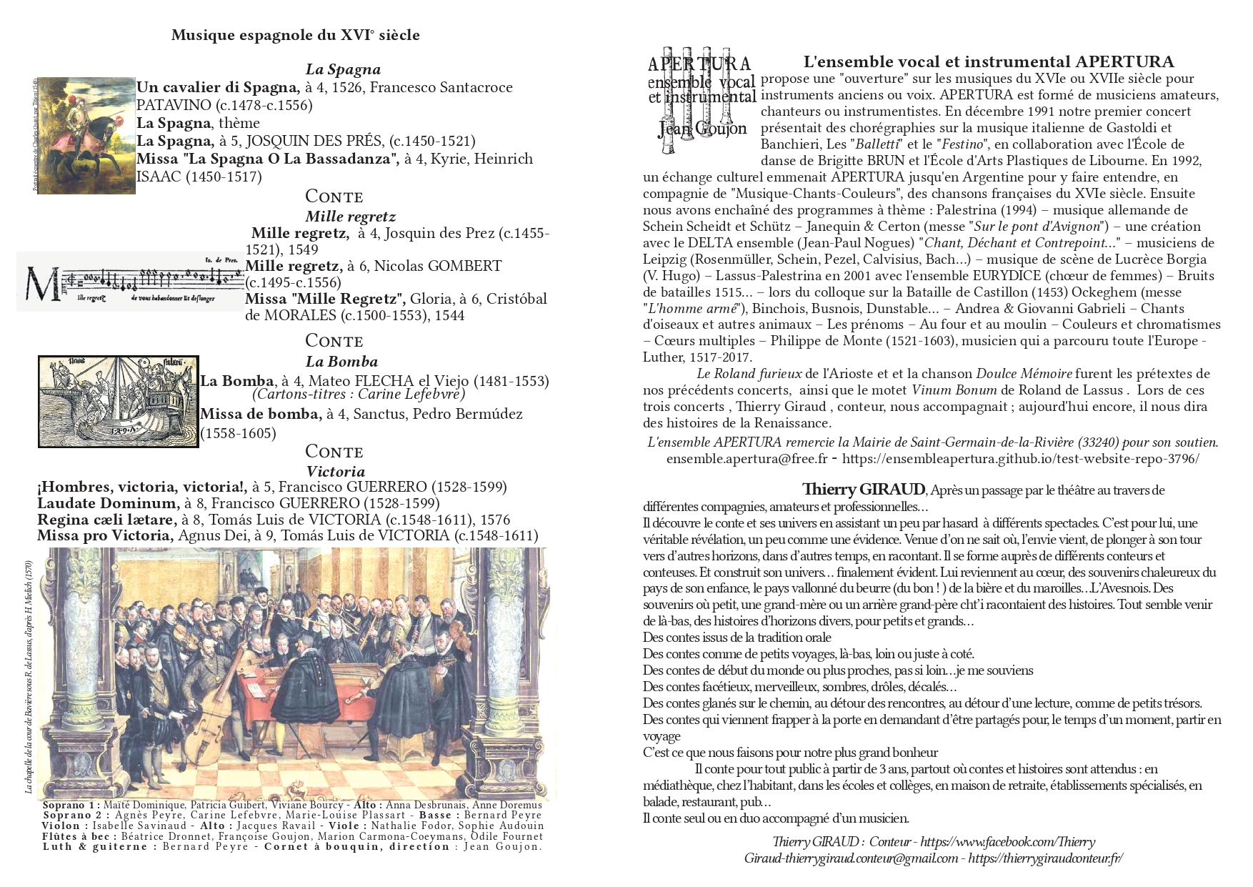 Musique Espagnole Contes & musiques de la Renaissance, Fronsac - photo 2