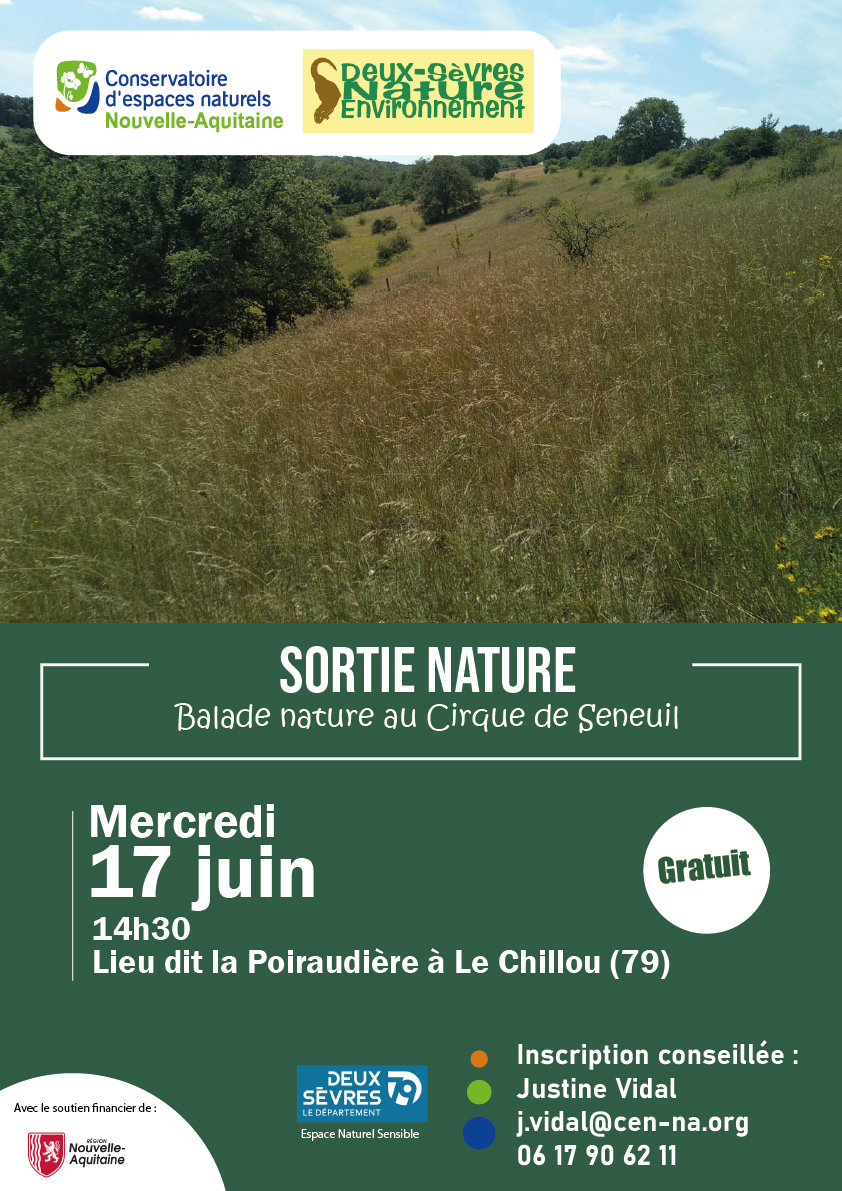 Sortie nature : balade au cirque de Seneuil