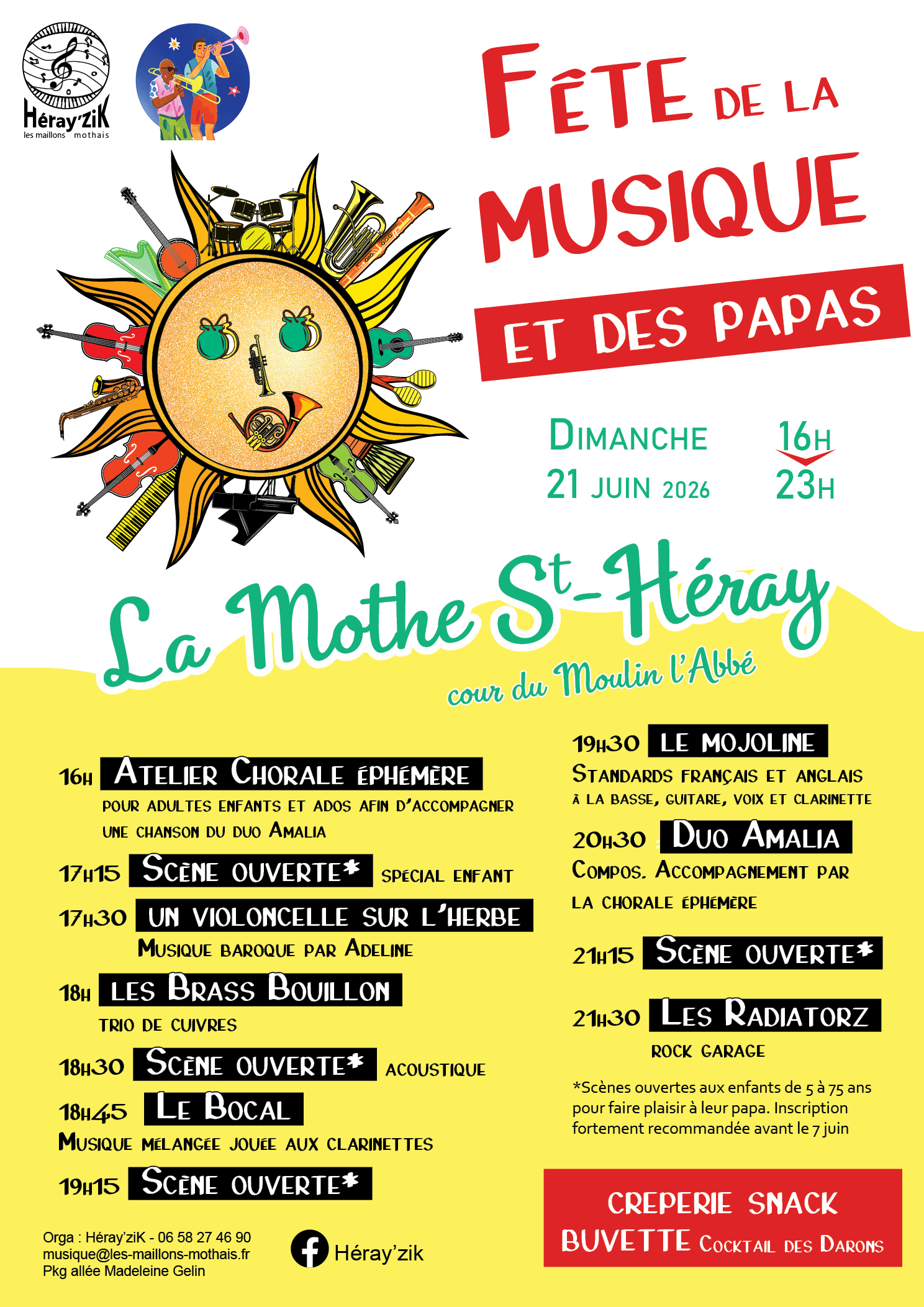 Fête de la musique et des papas — visuel événement