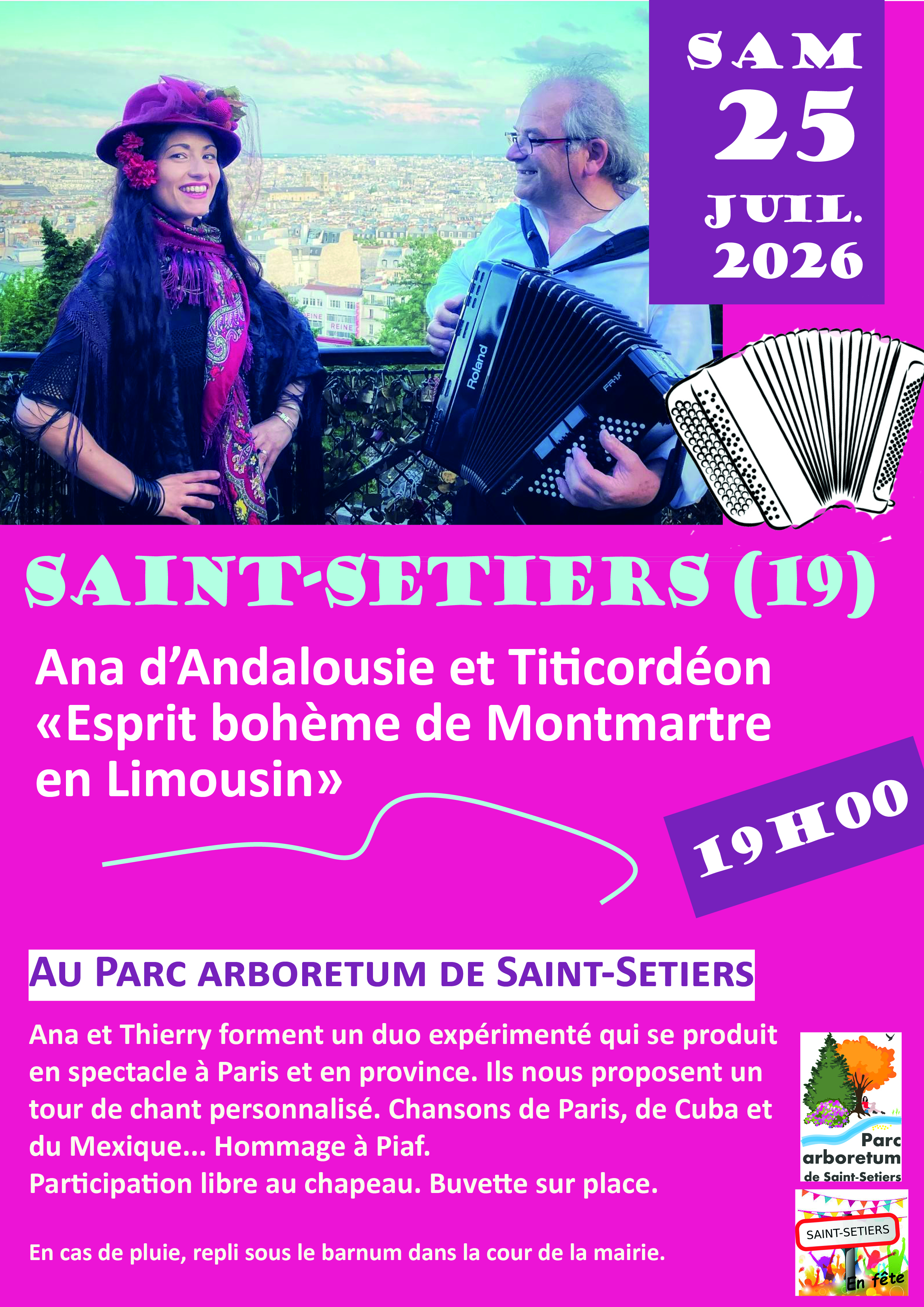 Concert "Le Bohème de Montmartre à la Haute-Corrèze"