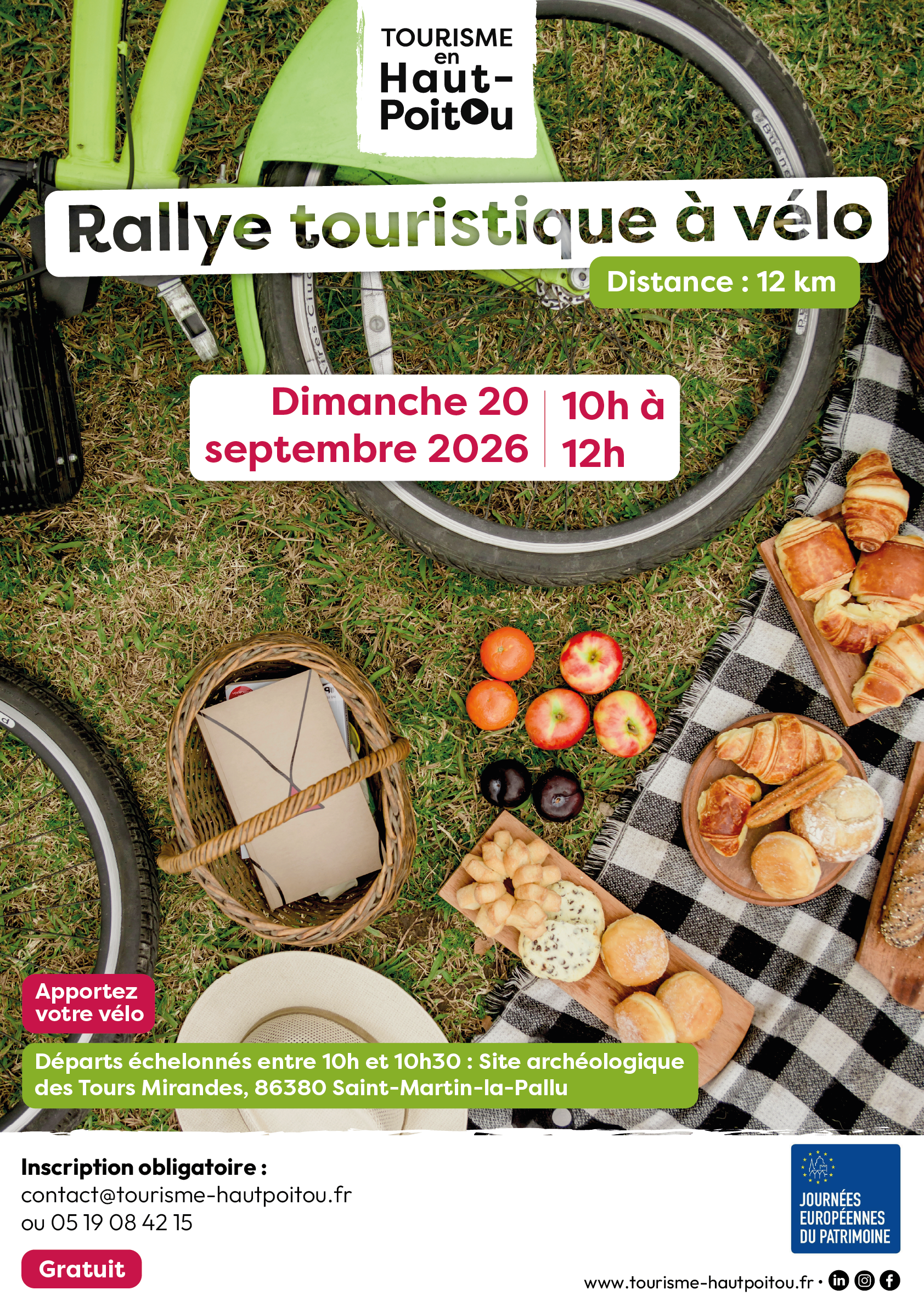 Affiche rallye touristique à vélo